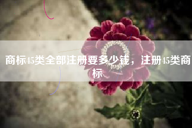 商标45类全部注册要多少钱,注册45类商标 商标45类全部注册要多少钱,注册45类商标