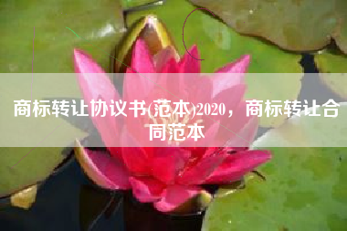 商标转让协议书(范本)2020，商标转让合同范本