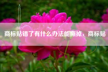商标贴错了有什么办法能撕掉，商标贴