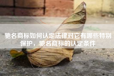 驰名商标如何认定法律对它有哪些特别保护，驰名商标的认定条件