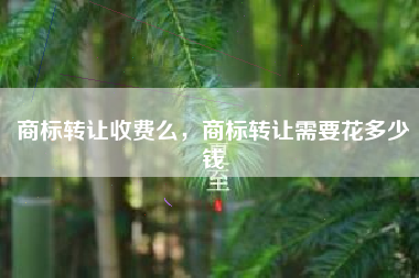 商标转让收费么，商标转让需要花多少钱