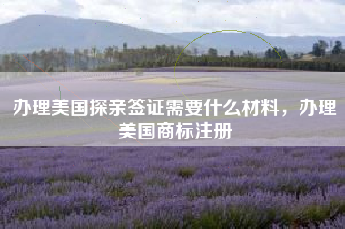 办理美国探亲签证需要什么材料,办理美国商标注册 办理美国探亲签证需要什么材料,办理美国商标注册