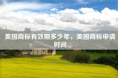 美国商标有效期多少年，美国商标申请时间