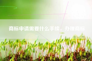 商标申请需要什么手续，办理商标
