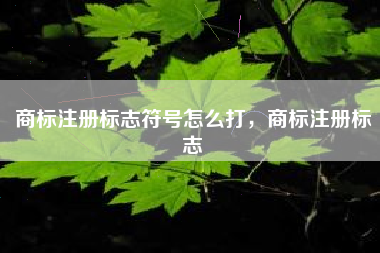 商标注册标志符号怎么打,商标注册标志 商标注册标志符号怎么打,商标注册标志