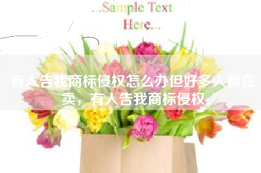 有人告我商标侵权怎么办但好多人都在卖，有人告我商标侵权