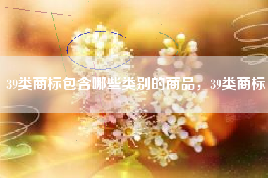 39类商标包含哪些类别的商品，39类商标