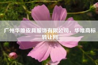 广州华唯皮具服饰有限公司，华唯商标转让网