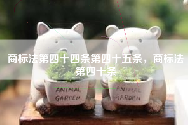 商标法第四十四条第四十五条，商标法第四十条