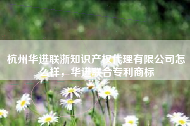 杭州华进联浙知识产权代理有限公司怎么样，华进联合专利商标