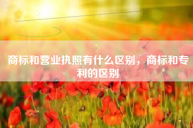 商标和营业执照有什么区别，商标和专利的区别