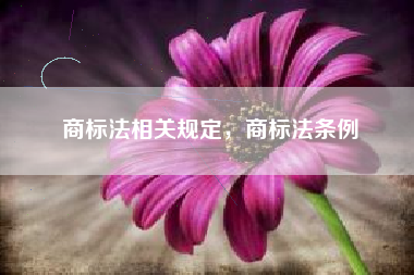 商标法相关规定，商标法条例