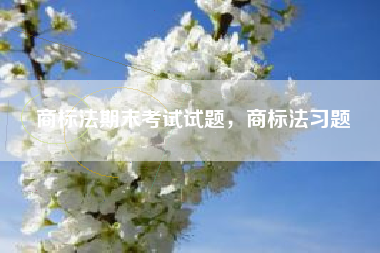商标法期末考试试题，商标法习题