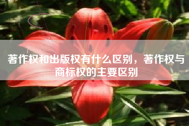 著作权和出版权有什么区别，著作权与商标权的主要区别