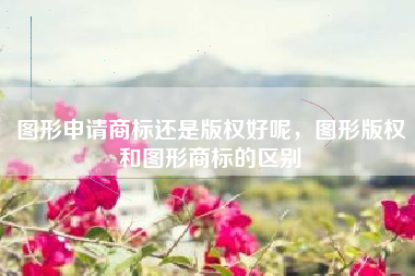 图形申请商标还是版权好呢，图形版权和图形商标的区别