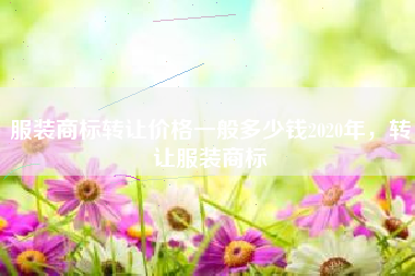 服装商标转让价格一般多少钱2020年，转让服装商标