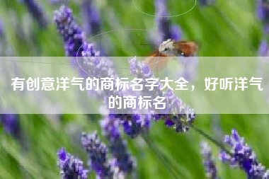 有创意洋气的商标名字大全，好听洋气的商标名
