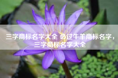 三字商标名字大全 必过牛羊商标名字，三字商标名字大全