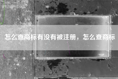 怎么查商标有没有被注册，怎么查商标