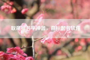 取商标名字神器，商标起名软件