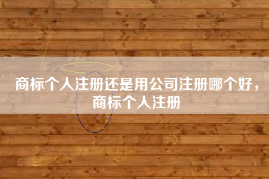 商标个人注册还是用公司注册哪个好，商标个人注册