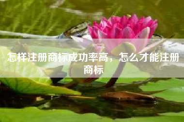 怎样注册商标成功率高，怎么才能注册商标