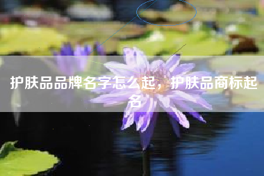 护肤品品牌名字怎么起，护肤品商标起名