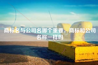 商标名与公司名哪个重要，商标和公司名称一样吗