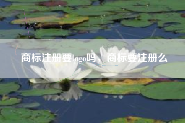 商标注册要logo吗，商标要注册么