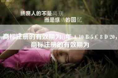 商标注册的有效期为()年 A 10 B 5 C 8 D 20，商标注册的有效期为