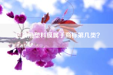 包装用塑料膜属于商标第几类? 包装用塑料膜属于商标第几类?