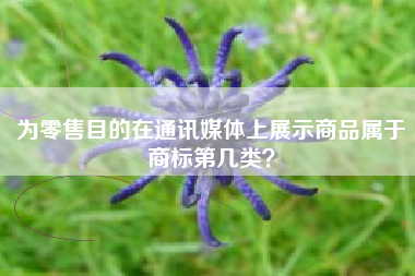 为零售目的在通讯媒体上展示商品属于商标第几类？