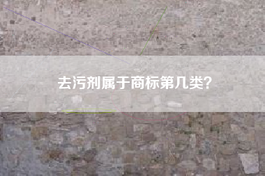 去污剂属于商标第几类? 去污剂属于商标第几类?