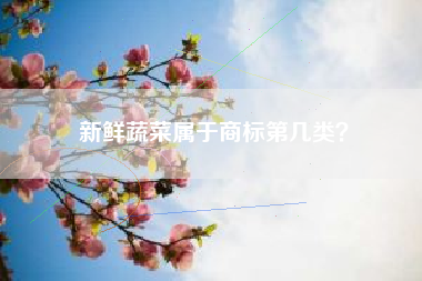 新鲜蔬菜属于商标第几类？