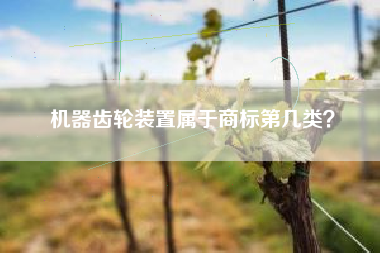 机器齿轮装置属于商标第几类？