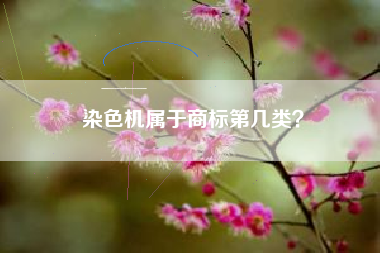 染色机属于商标第几类？