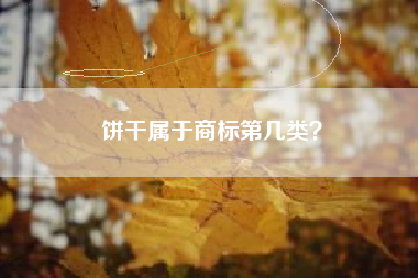 饼干属于商标第几类？