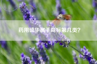 药用硫华属于商标第几类？