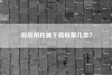 厨房用杵属于商标第几类？