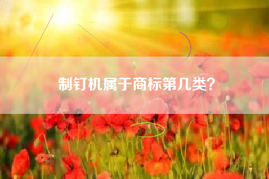制钉机属于商标第几类？