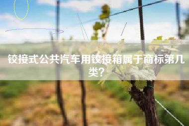 铰接式公共汽车用铰接箱属于商标第几类？