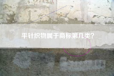 平针织物属于商标第几类？