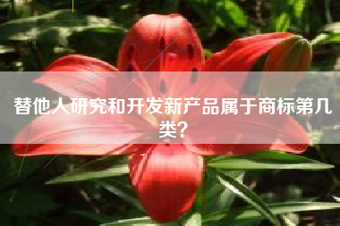 替他人研究和开发新产品属于商标第几类？