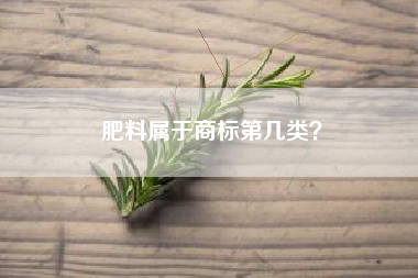 肥料属于商标第几类？