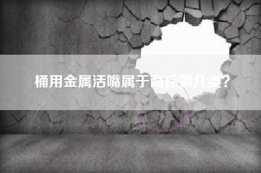 桶用金属活嘴属于商标第几类？
