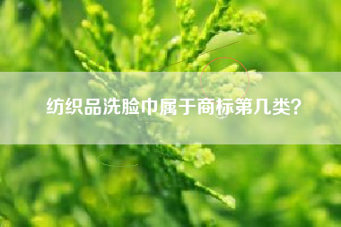 纺织品洗脸巾属于商标第几类？
