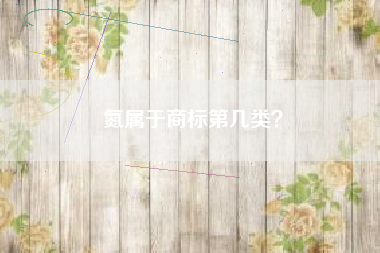 氮属于商标第几类？