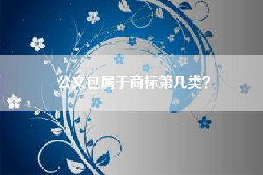 公文包属于商标第几类? 公文包属于商标第几类?