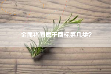 金属猪圈属于商标第几类？