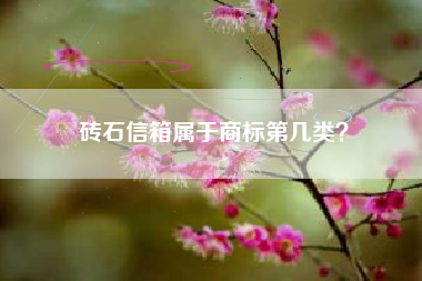 砖石信箱属于商标第几类？